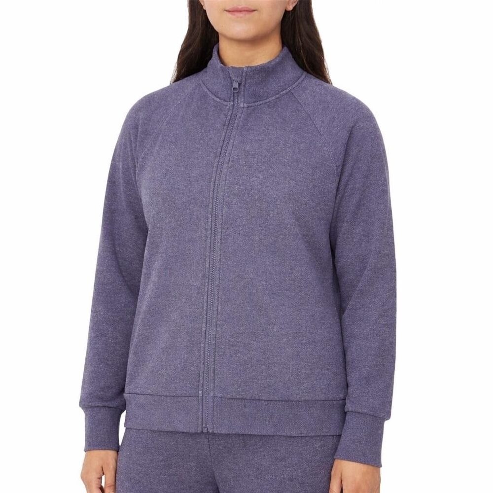Mondetta Women's L Full Zip Sweatshirt Purple H1162